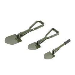 Outdoor Multifunctional Large Garden Folding Shovel Military Camping Supplies Iron Catalpa