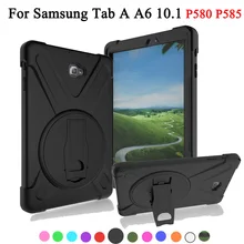 Для Samsung Galaxy Tab A A6 10,1 с S Pen SM-P580 P585 чехол, Детская безопасная сверхмощная Противоударная вращающаяся подставка защитная