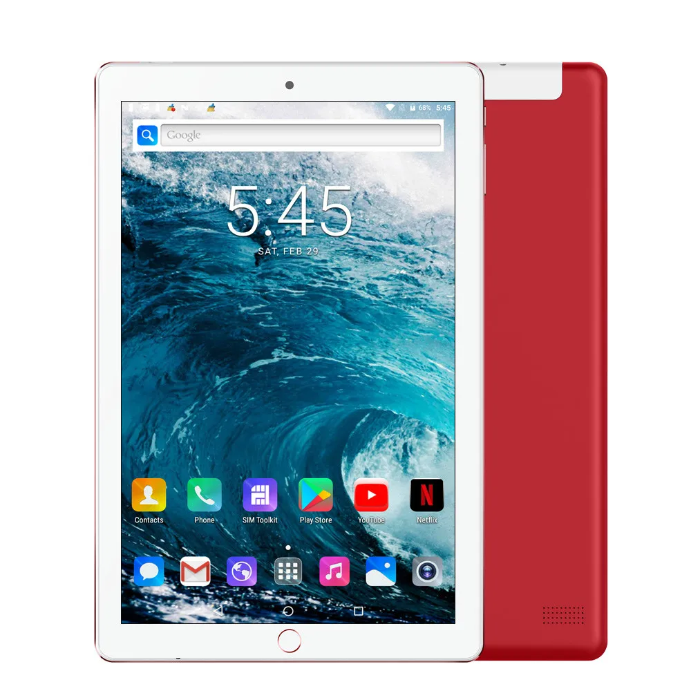 2021 nueva 10,1 pulgadas 6G + 128GB Google Tablet Pc Android 9,0 Dual SIM 4G llamada de teléfono GPS WiFi Bluetooth pantalla tabletas