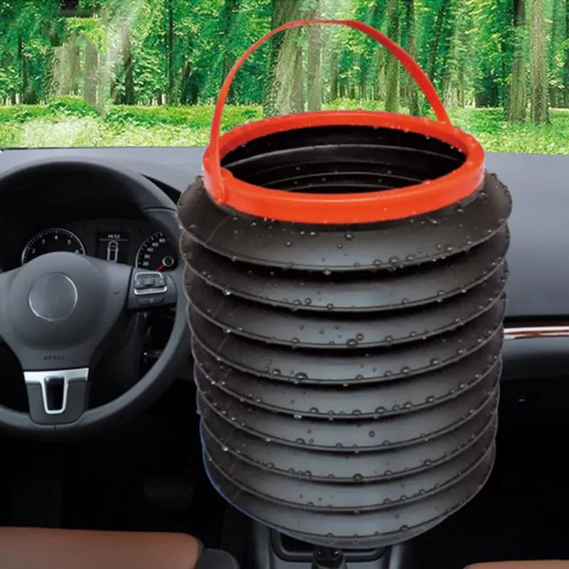 

Fashion Portable Telescopic Trash Can Multi-function Folding Storage Bucket Fishing Buckets Water Container
