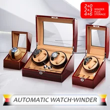 Роскошные автоматические часы для мужчин, высокое качество, коробка для хранения часов, двойной механический чехол для часов, деревянный