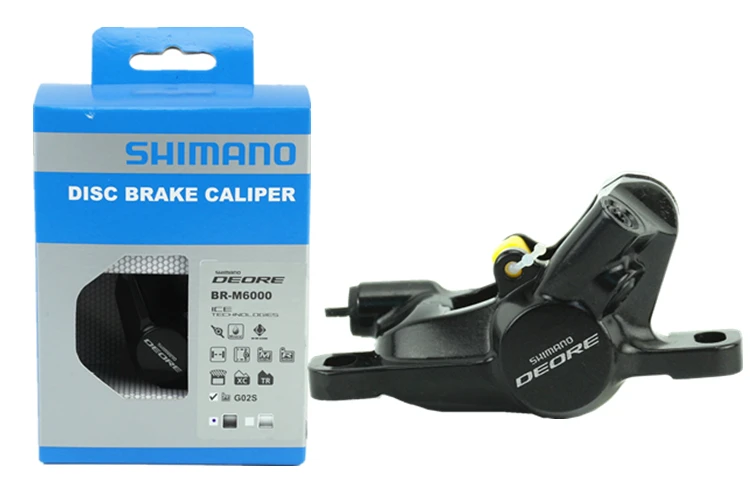 SHIMANO BR M6000 Disc Brake Caliper With Resin Pads Front or Rear Black MTB Mountain Bike
