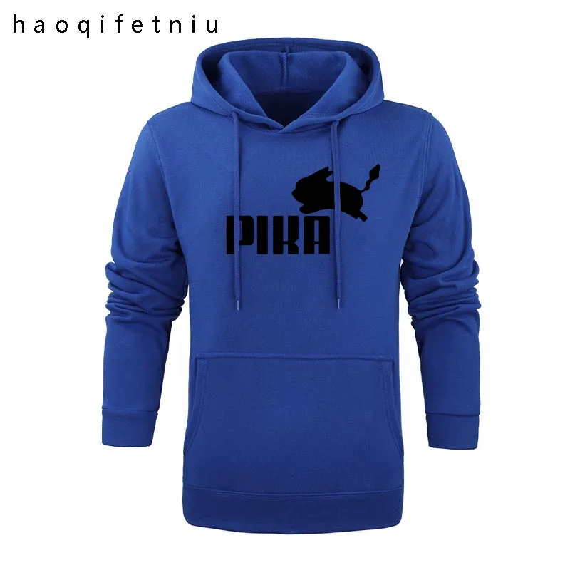 2019 новые брендовые модные милые кофты с капюшоном Для мужчин аниме Pika толстовки