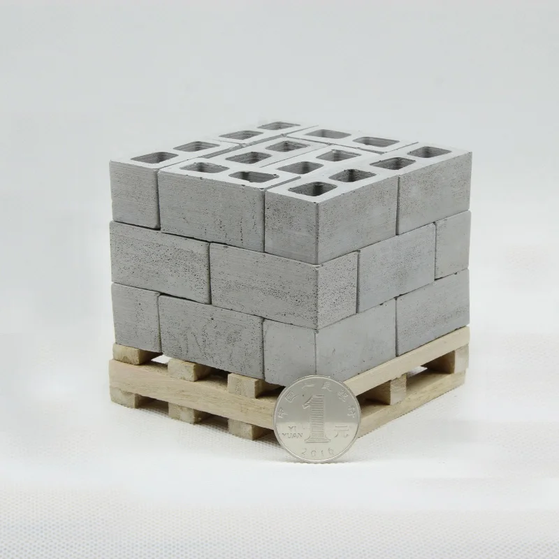 Miniature model building 1:10 1:12  DIY House Building Making Material Hollow Brick Mould house Silica Gel bricks resin mold 4