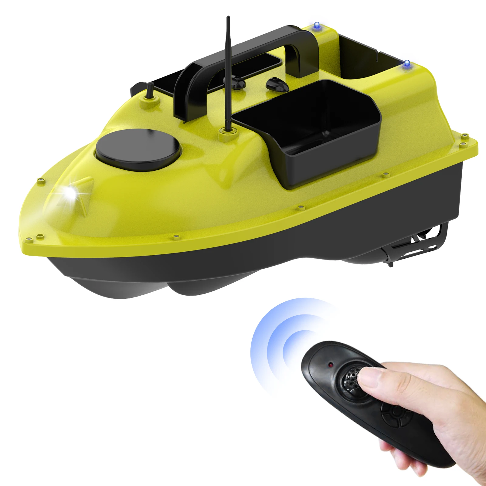 D18 Wireless Remote Control Fishing Bait Boat 540 yards Range with 3 Containers Fish Finder Device | Спорт и развлечения