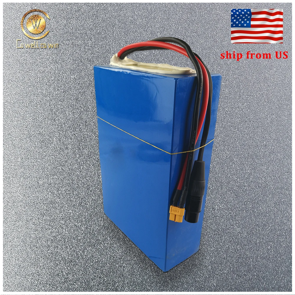 

Shipping from US E Scooter Battery 52V 20AH Electric Bicycle Bike Batteries Pack with 50A BMS, 2.5A Charger for 1800W Motor