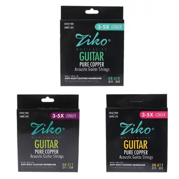 

DR Series 1 Box Acoustic Guitar Strings Pure Copper Hexagonal Alloy 010/011/012 High Quality and Brand New