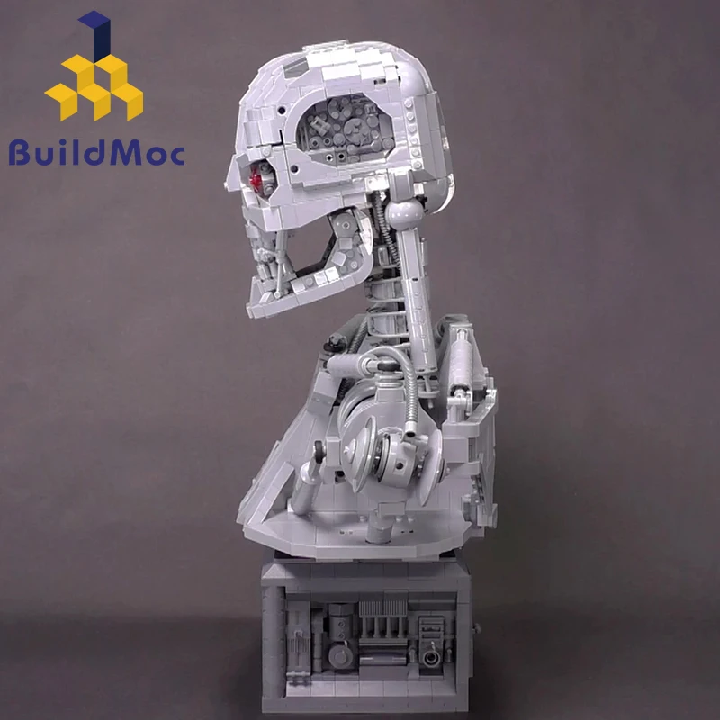 BuildMOC Terminator T 800 бюст 20570 набор блоков статуя модели строительные блоки детские