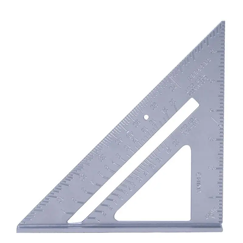 7 дюймов Алюминий Скорость квадратный Треугольники угломер линейка, измерительный инструмент мульти-функциональный инженерии, прямые поставки