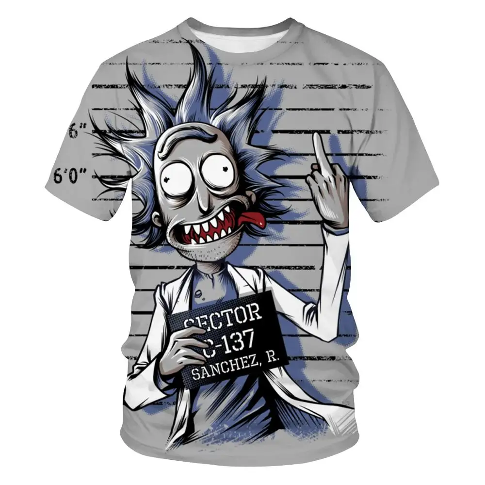 

2020 Rick and Morty By Jm2 Art 3D t shirt Men's children's tshirt Summer Anime Short Sleeve Tees O-neck Tops cartoon tshirt