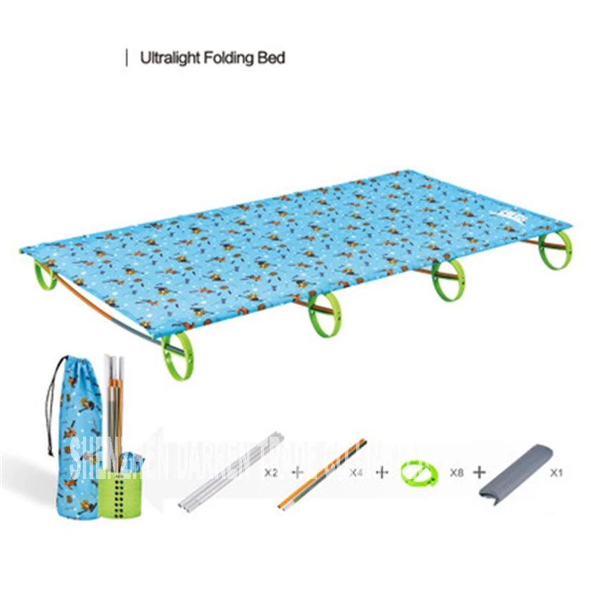 Прочный Удобный ультра-светильник портативный алюминиевый сплав кемпинг открытый складной тент кровать обеденный отдых кемпинг кровать