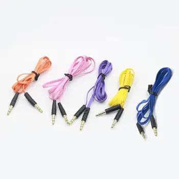 

3.5MM 1M Audio Cable Male To Male Flat Aux Cable Headphone Extension Cable Stereo Extender Cord Earphone Cable