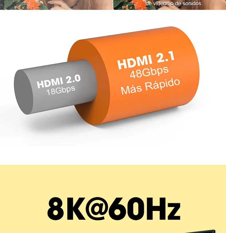 HDMI 2,1 кабели 8K 4K 60Hz MOSHOU адаптер «Папа-мама» динамический HDR ARC CEC высокой четкости видео удлинитель