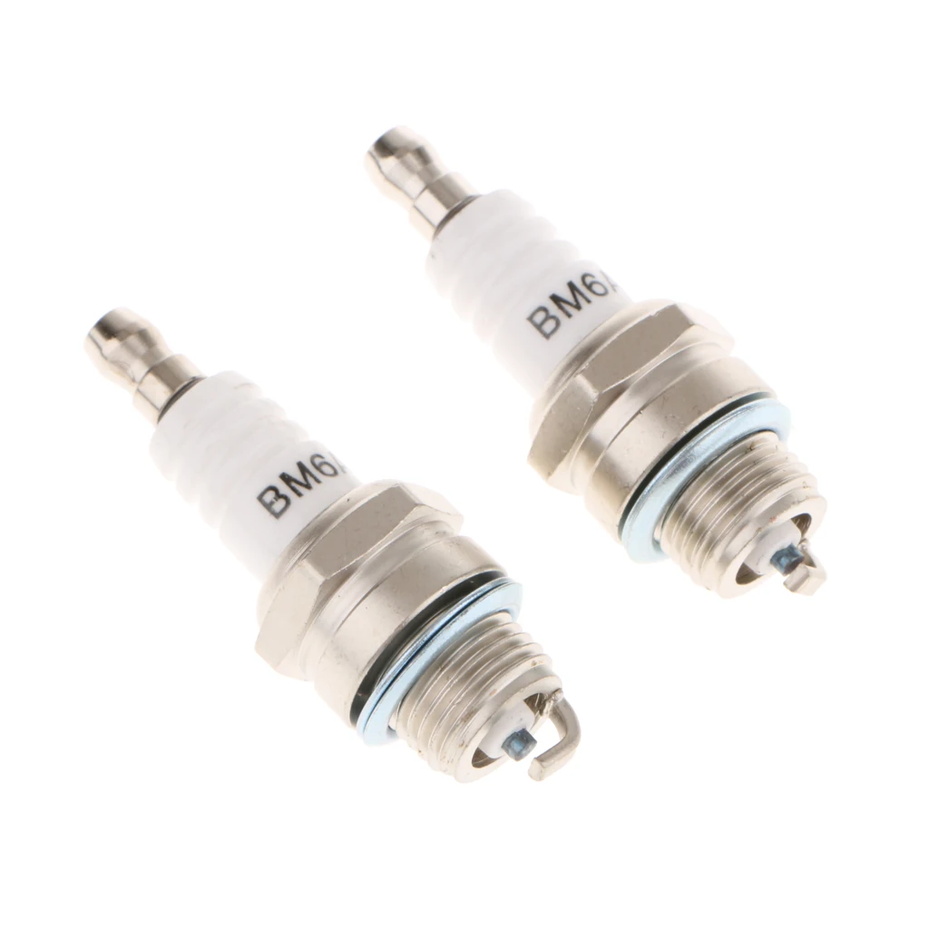1 Pair Motorcycle Spark Plugs Small Engine BM6A Spark Plug  Replaces M7 /L7T/ CJ8/ 1560 Car Accessories 55*14mm 2019 New