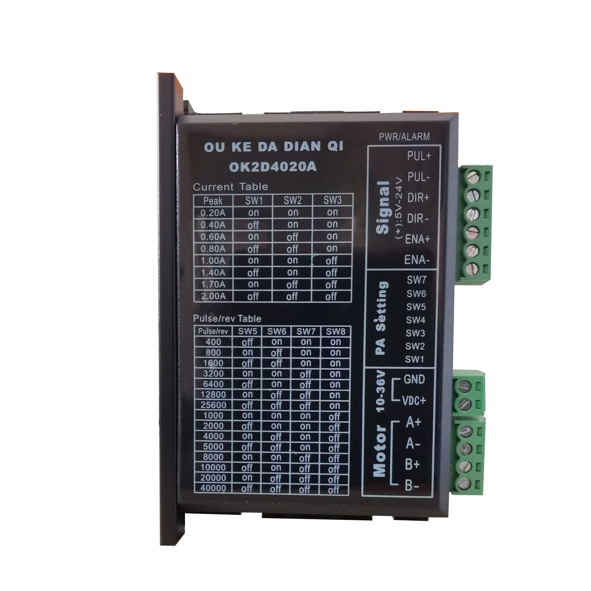 20 28 35 36 396 42 Stepper motor driver, DC10-36V two-phase stepper motor driver