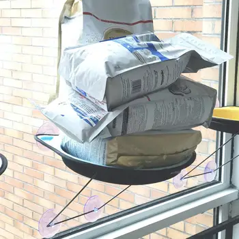 

Cat Hanging Beds Kitten Window Mount Seat Hammock Easy to install Softness and safety Comfortable Pet Sofa Cushion 37x37cm