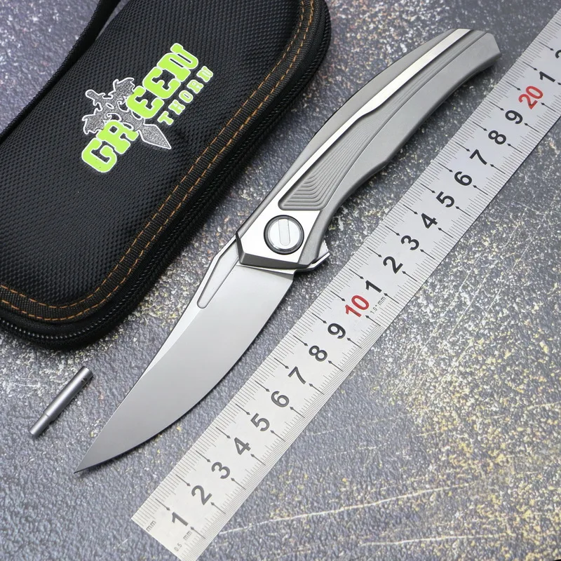 Складной нож D2 blade TC4 с титановой ручкой для кемпинга и охоты карманные фруктовые