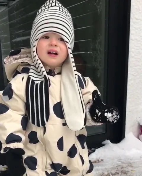 MRMI для мальчиков и девочек, для малышей, в скандинавском стиле, милая альпака, водонепроницаемый ветрозащитный защита от снега, Лыжный спорт, соединенный хлопок