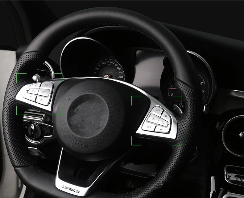 Автомобильный руль, кнопка, рамка, накладка, наклейка, окно, подъемная панель, крышка для Mercedes Benz A B C E, класс W204, W212, GLK, X204