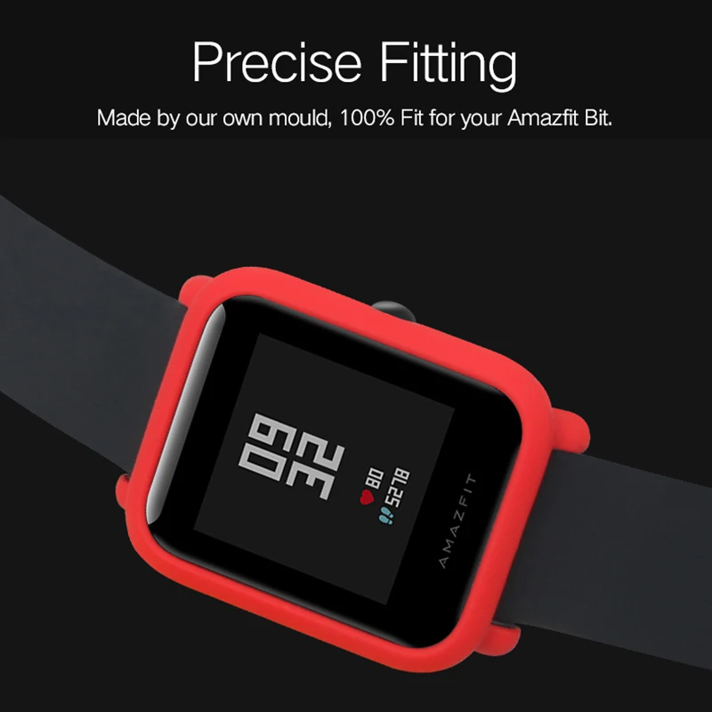 Aabb-рамка Pc чехол для Xiaomi Amazfit Bip Bit Pace Lite Молодежные часы защитная оболочка для Huami Amazfit часы(красный