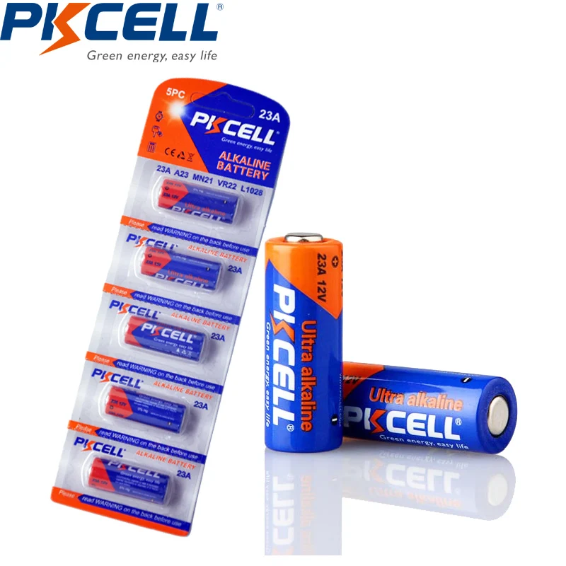 20 шт. PKCELL 23A E MS21 A23 V23GA VR22 MN21 N размер 12 В щелочная батарея основная для дверного