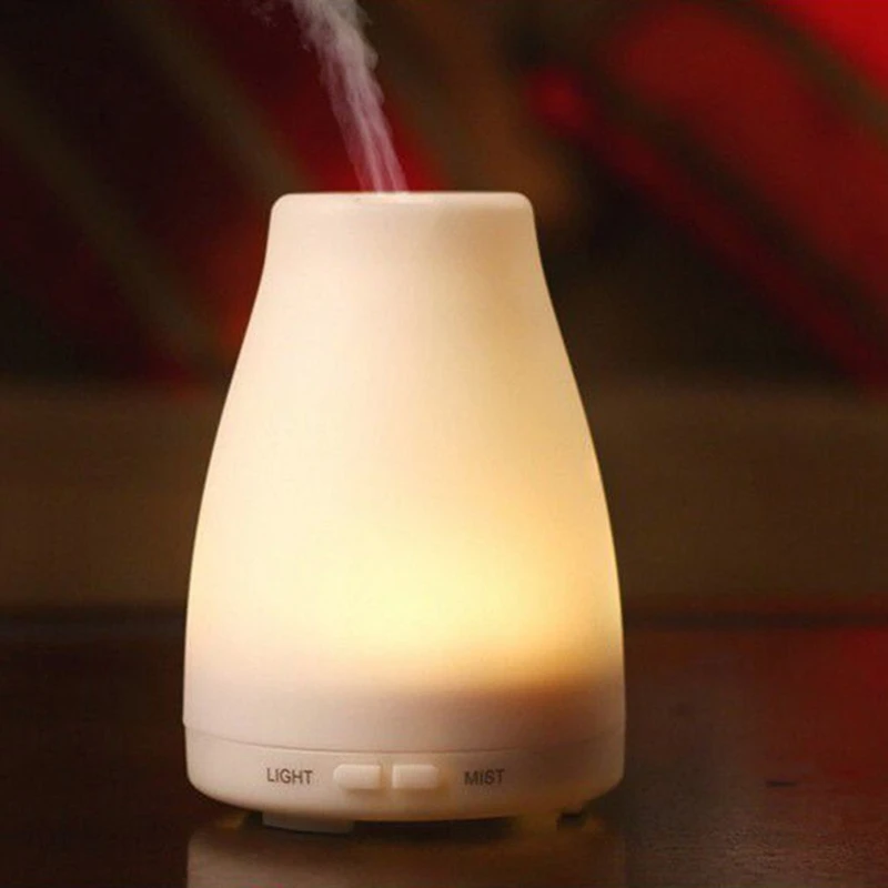 100Ml Elektrische Aroma Diffusor Luft Luftbefeuchter Ätherisches Öl Diffusor Aroma Lampe Aromatherapie Nebel Maker mit Fernbedienung EU Pl