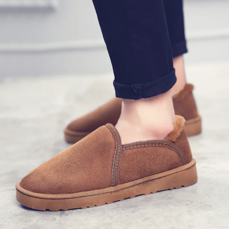 

Winter New Products Men Fashion plus Velvet Snow Boots Students Couples Warm Cotton-padded Shoes Sneakers Casual Trendy Shoes Me