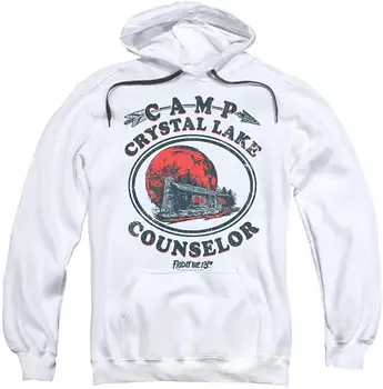 

Friday The 13Th Camp Counselor Adult Pull Over Hoodie & swearshirt White