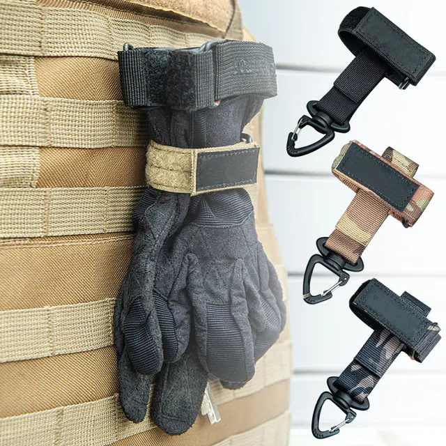 Multi-purpose Glove Hook Military Fan Outdoor Tactical Gloves Climbing Rope Storage Buckle Camping Hiking Accessories 1