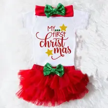 my first christmas baby girl dress