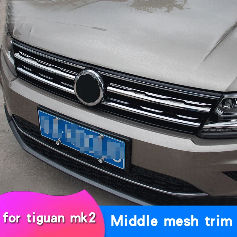 Наклейки для Volkswagen Tiguan 2019 в сетке яркие автомобильные наклейки из нержавеющей