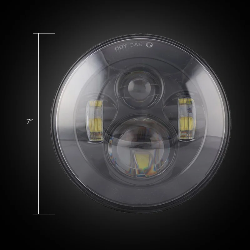 FADUIES 7 Daymaker LED Headlight 7 inch Led Headlamp For Harley Tour FLD Softail Heritage,Street Glide,Flht,Electra Trike Glide (7)