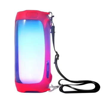 

Silicone Case Anti-fall Protective Cover with Strap for J-B-L Pulse 4 Speaker E65A