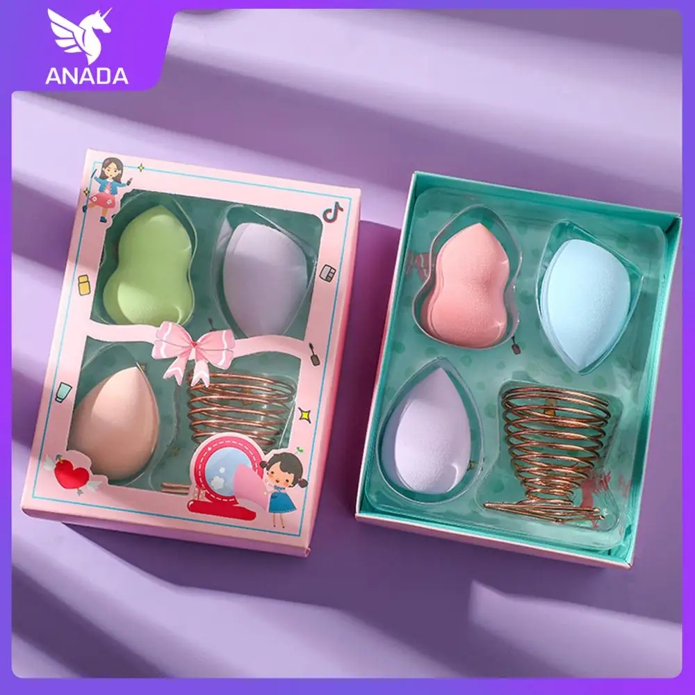 

Cosmetic Puff Gift Box Powder Puff Smooth Women's Makeup Foundation Water-drop Shape Sponge Beauty to Make Up Tools Accessories
