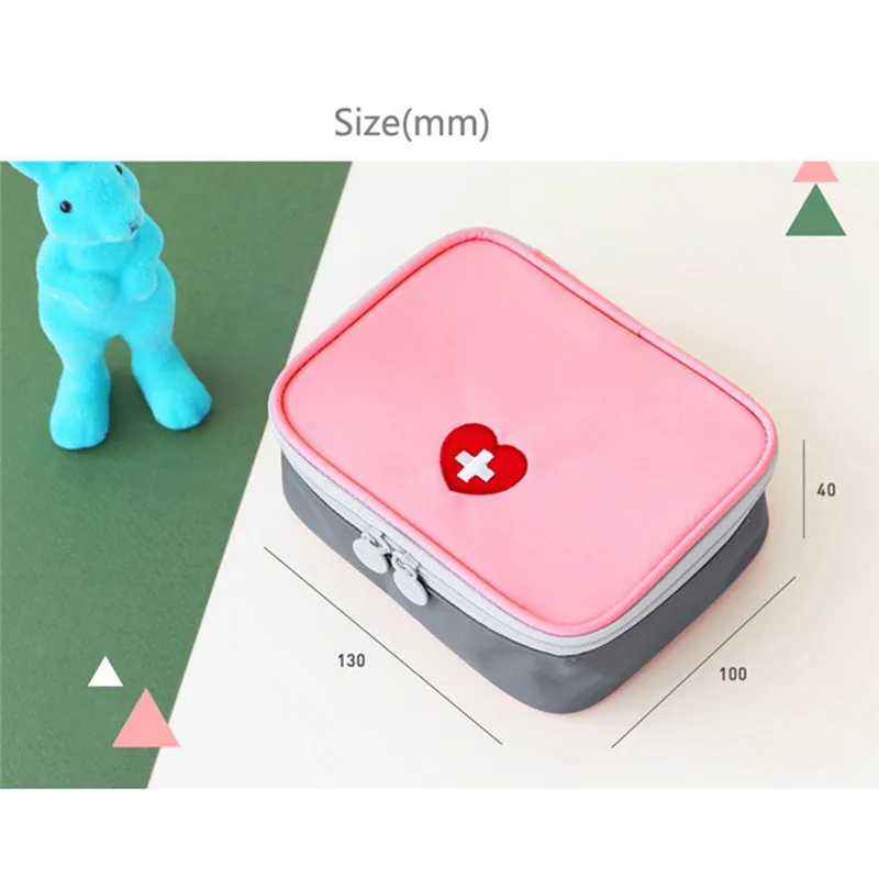 Аксессуары для путешествий, портативная аптечка для макияжа, органайзеры для экстренной помощи, хлопковая ткань, сумка для лекарств, чехол для таблеток, коробка для разветвителей