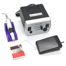 Электрический сверлильный станок для дизайна ногтей, Профессиональный аппарат для маникюра, инструменты для дизайна ногтей, оборудование для ногтей с 6 сверлами для ногтей