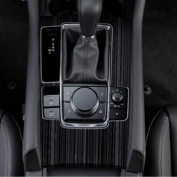 

Stainless Steel Gear Shift Knob Frame Panel Shifter Box Panel Cover Trim Car Styling For Mazda 3 Axela 2019 2020 Accessories