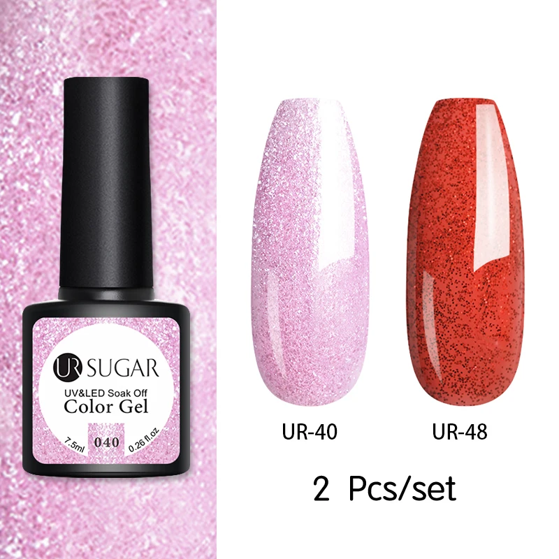 162950 Ur Sugar 2 шт./компл. Блеск УФ набор гель-лаков для ногтей Цвет серии светодиодный Гель-лак для ногтей, Лаки! полупостоянная светодиодный лак для ногтей с блестками Гель - Цвет: 162950