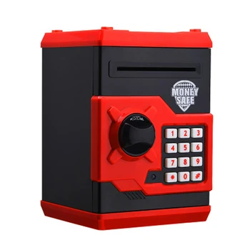 

Hot New Piggy Bank Mini Atm Money Box Electronic Password Chewing Coin Cash Deposit Machine Gift For Children Kids-Black