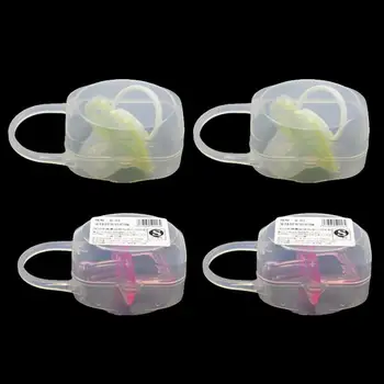 

4pcs Portable Plastic PP Baby Pacifier Box Infant Nipple Dustproof Travel Storage Holder Case Soother Container with Hang Handle