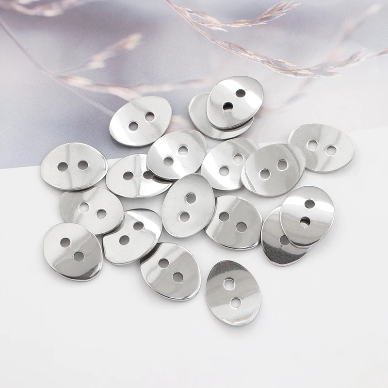 20 шт. браслет из нержавеющей стали застежка Разъемы кнопки защелки для 2 мм Шнур