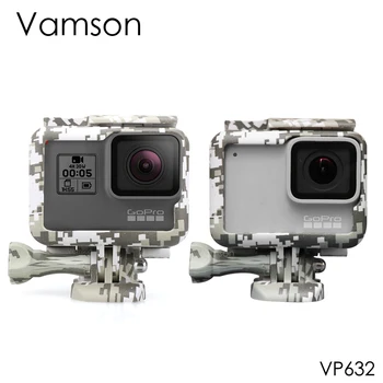 

Vamson for Gopro hero7 6 5 Accessories Camouflage Protection Frame Housing Case Side-opening with Screw for Go pro VP632