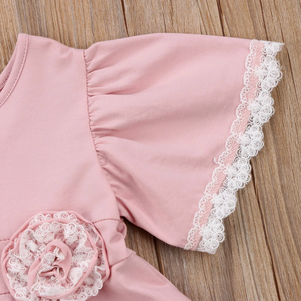 New Fashion Princess Kids Baby Girls Dress Lace Floral Party Dress Easter Casual Dresses