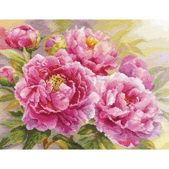 

Set for embroidery cross stitch Alice 2-Peonies
