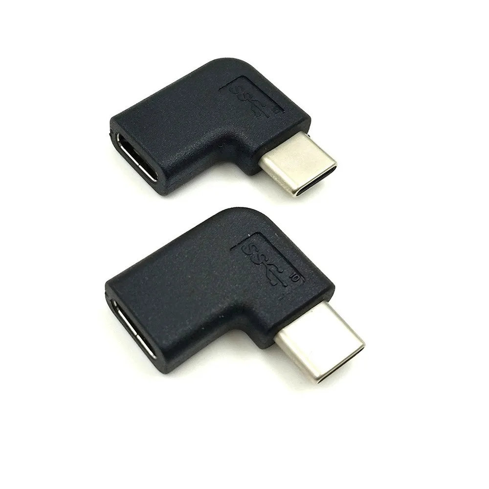 USB 3 1 Тип C Женский до 90 градусов угол Мужской адаптер конвертер Разъем USB-C для samsung