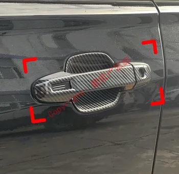 

Carbon Fiber Style Car Decoration Door Handle Cover Trim Molding & Door Bowl Trim For Subaru Forester SK 2018 2019