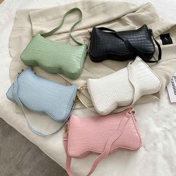 

Retro Alligator Pattern Bags For Women 2020 PU Leather Handbag Underarm Shoulder Bags Small Female Daily Travel Totes Purse