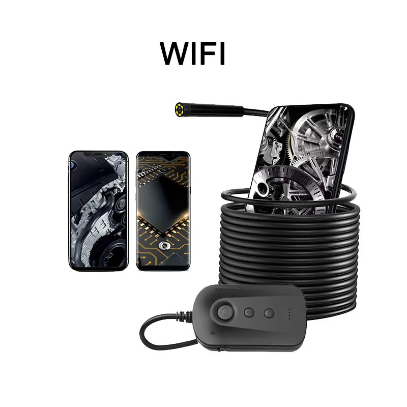 

Беспроводной Эндоскоп мобильный телефон, Wi-Fi, лупа, микроскоп, HD-камера, лупа для ремонта двигателя автомобиля, обнаружение промышленных трубопроводов