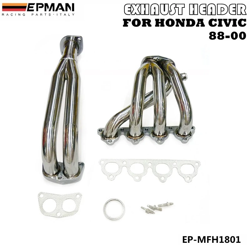 Racing Manifold Exhaust Header For Honda Civic 88 00 Crx Del Sol Sohc D16 D Series Ep Mfh1801 Honda Racing Racing Hondamanifold Civic Aliexpress