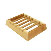 1 шт. практичный Деревянный Мыльница поднос натуральный бамбук дренаж для мыла ящик для хранения стеллаж бамбуковый контейнер для хранения для ванной комнаты санузел
